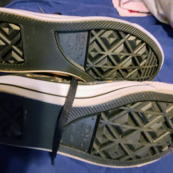 Converse Black and Blue Superhero High-Top Sneakers For Men Or Women! - Picture 4 of 6